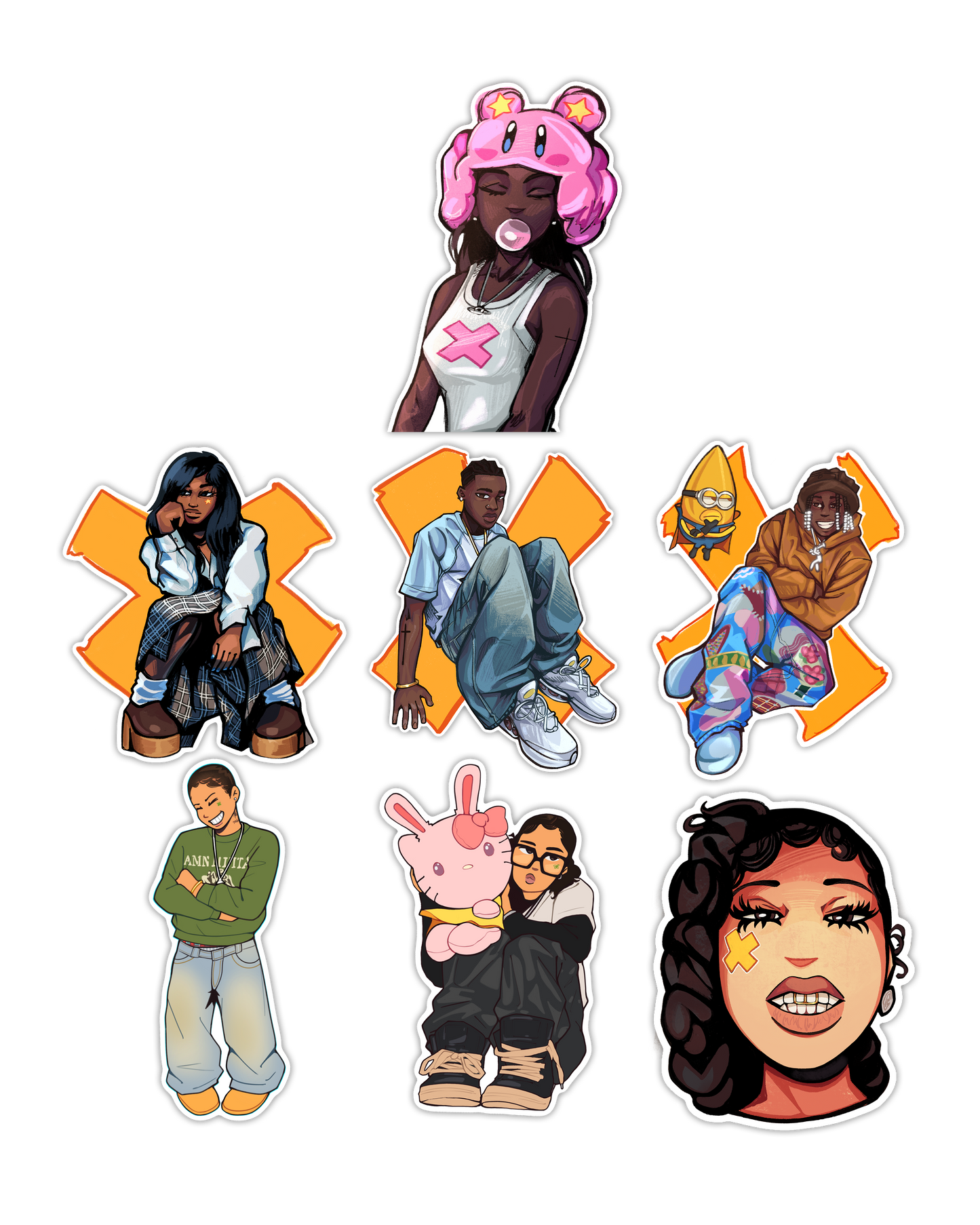 X STICKER PACK V1